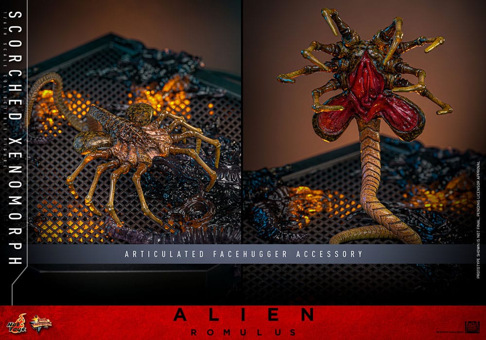 Alien: Romulus Movie Masterpiece Actionfigur 1/6 Scorched Xenomorph 44 cm