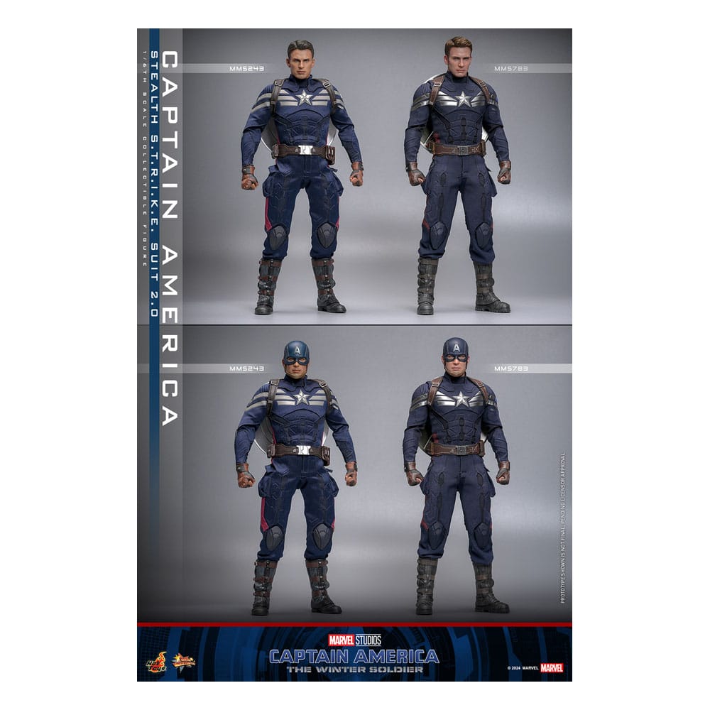 The Return of the First Avenger Movie Masterpiece Actionfigur 1/6 Captain America (Stealth S.T.R.I.K.E. Suit) 2.0 31 cm