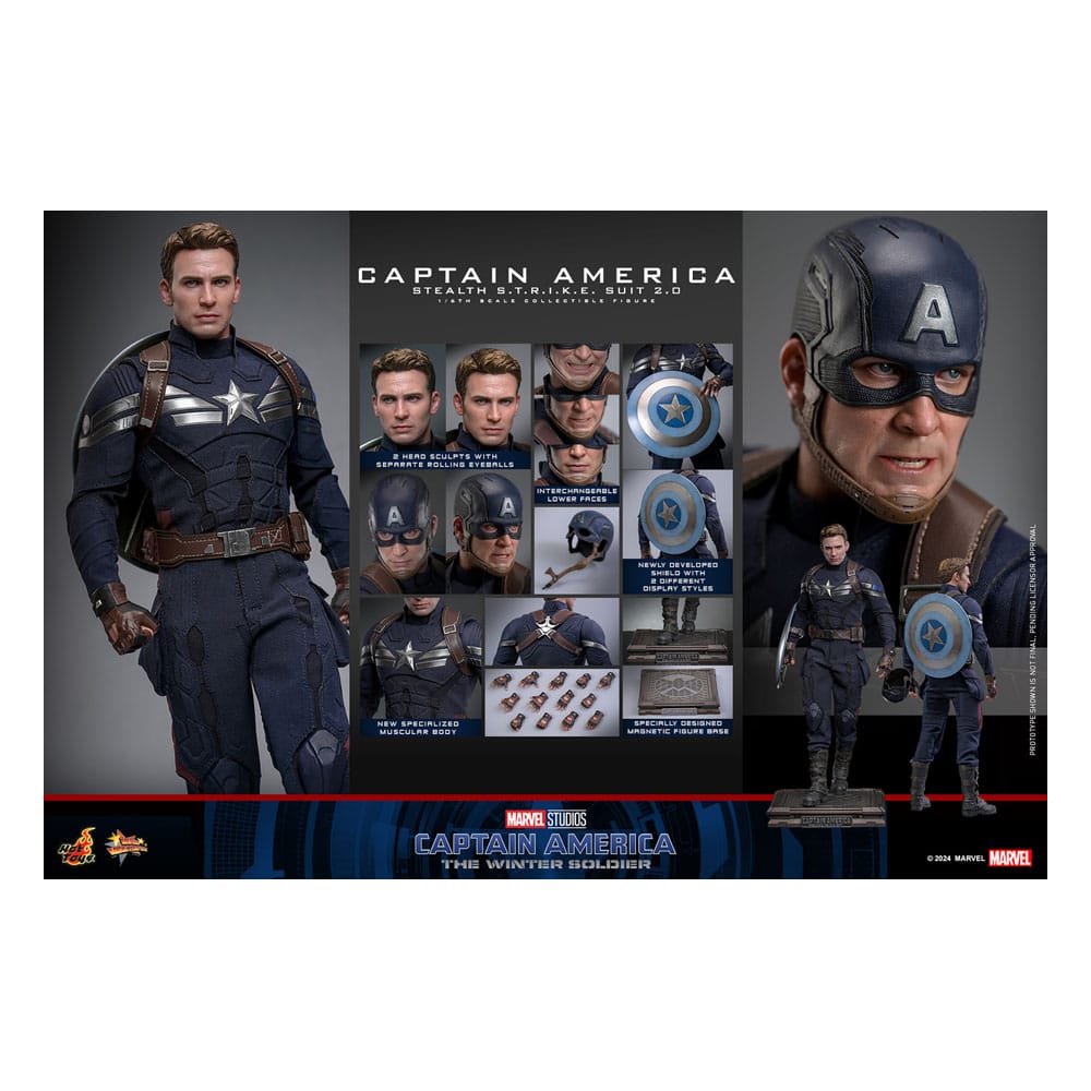 The Return of the First Avenger Movie Masterpiece Actionfigur 1/6 Captain America (Stealth S.T.R.I.K.E. Suit) 2.0 31 cm