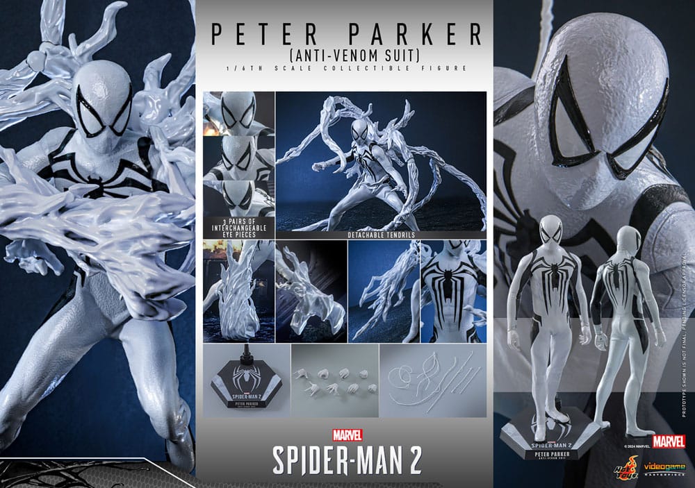 Spider-Man 2 Video Game Masterpiece Actionfigur 1/6 Peter Parker (Anti-Venom Suit) 30 cm