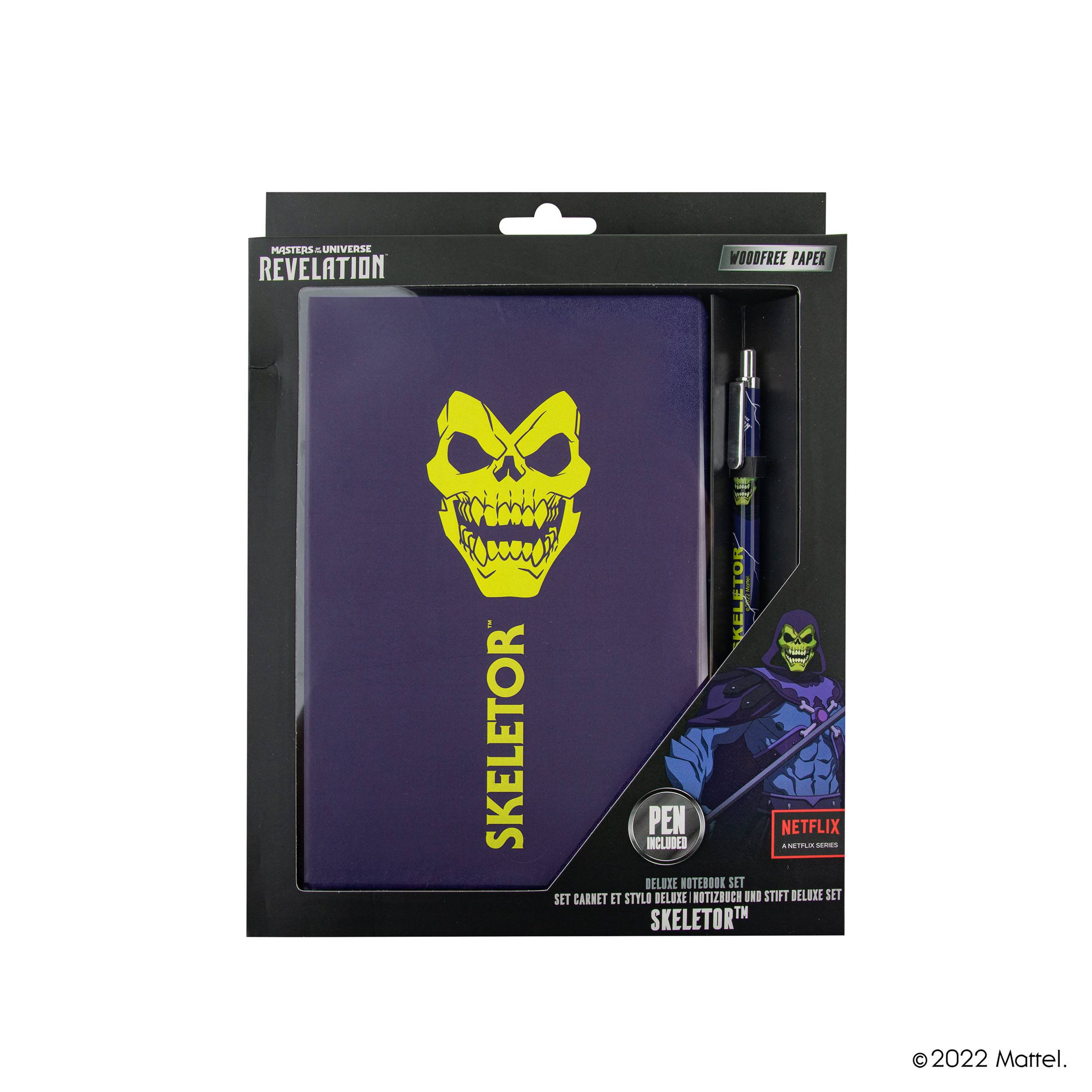 Masters of the Universe - Revelation: Notebook Set (Notebook + Stift) Skeletor 