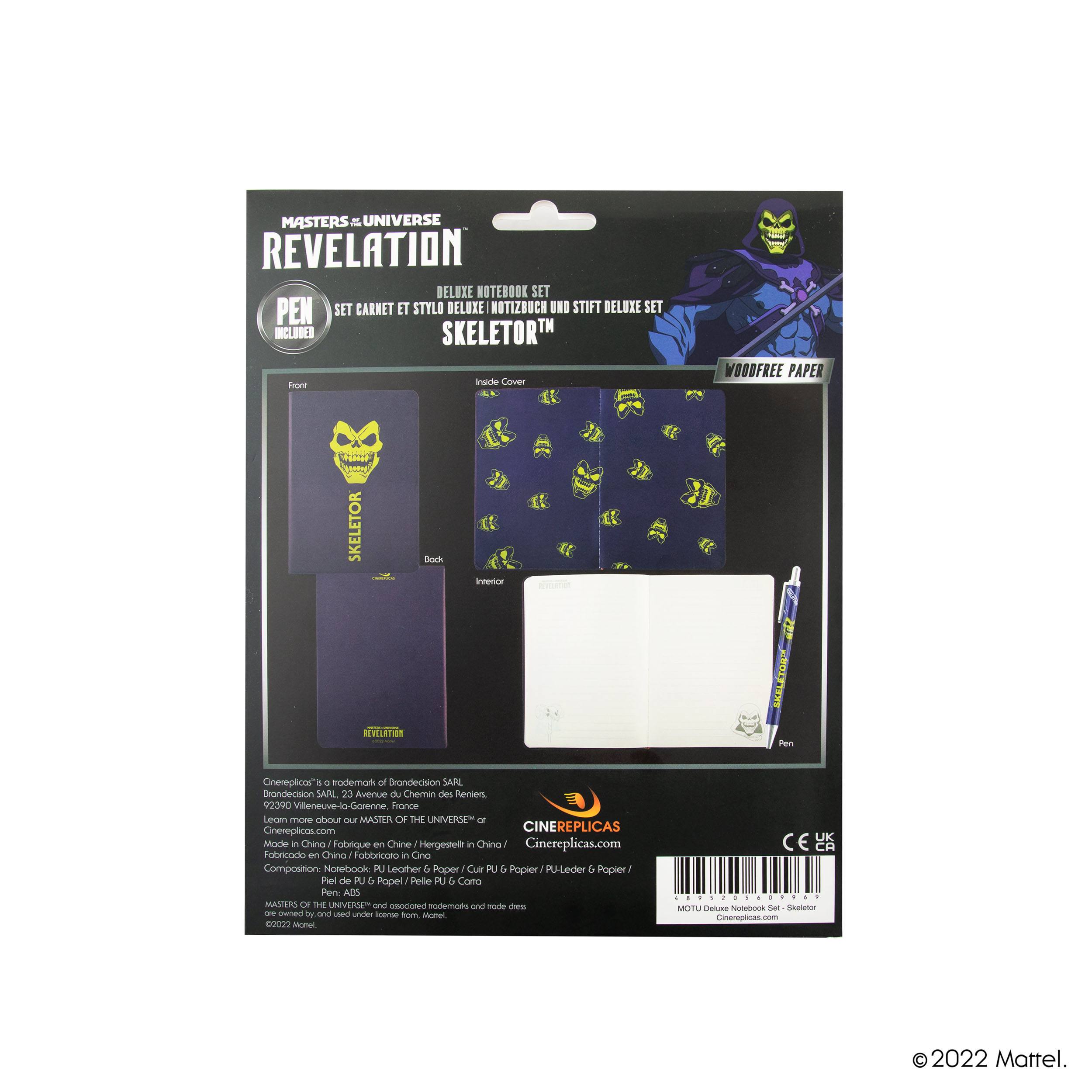 Masters of the Universe - Revelation: Notebook Set (Notebook + Stift) Skeletor 