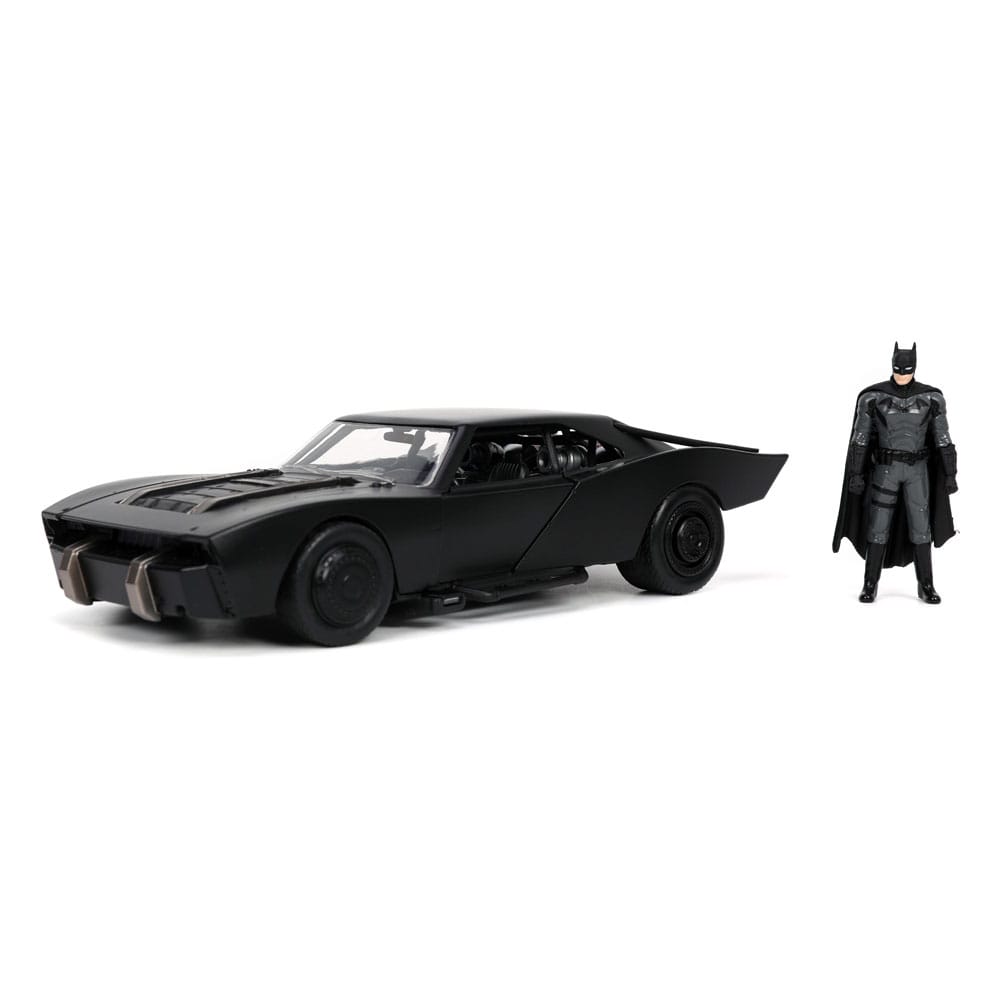 Batman 2022 Hollywood Rides Diecast Modell 1/24 2022 Batmobil mit Figur