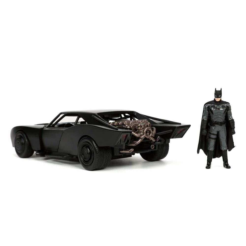 Batman 2022 Hollywood Rides Diecast Modell 1/24 2022 Batmobil mit Figur