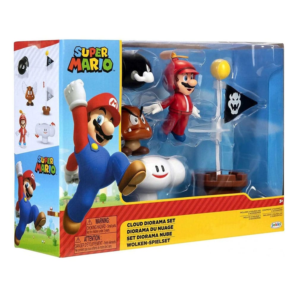 World of Nintendo Super Mario Diorama Set Wolke