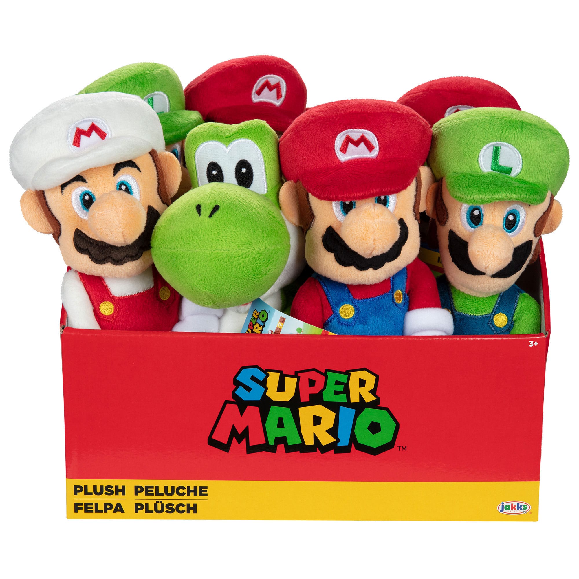 Super Mario Plüschfiguren 23 cm Sortiment (8)          