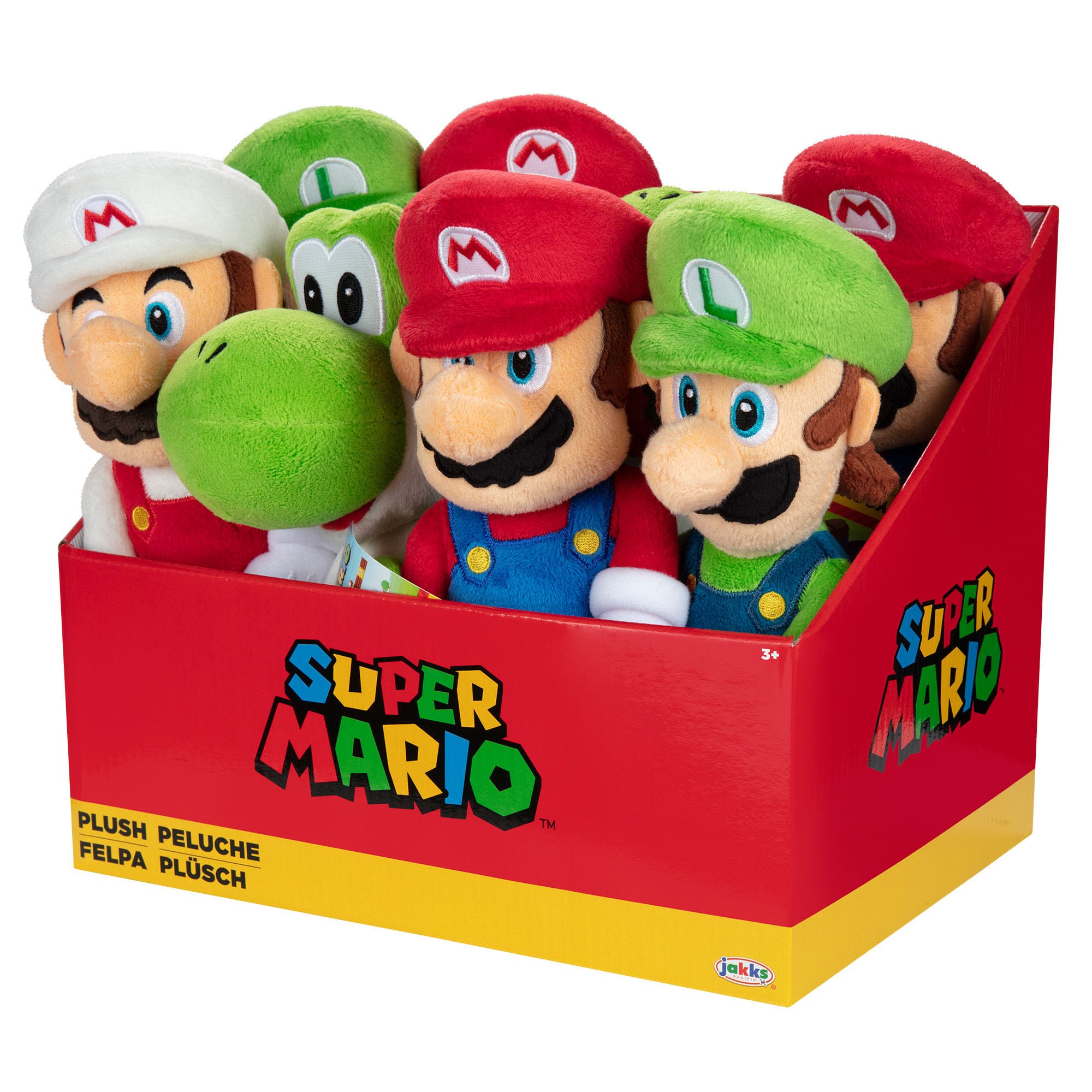 Super Mario Plüschfiguren 23 cm Sortiment (8)          