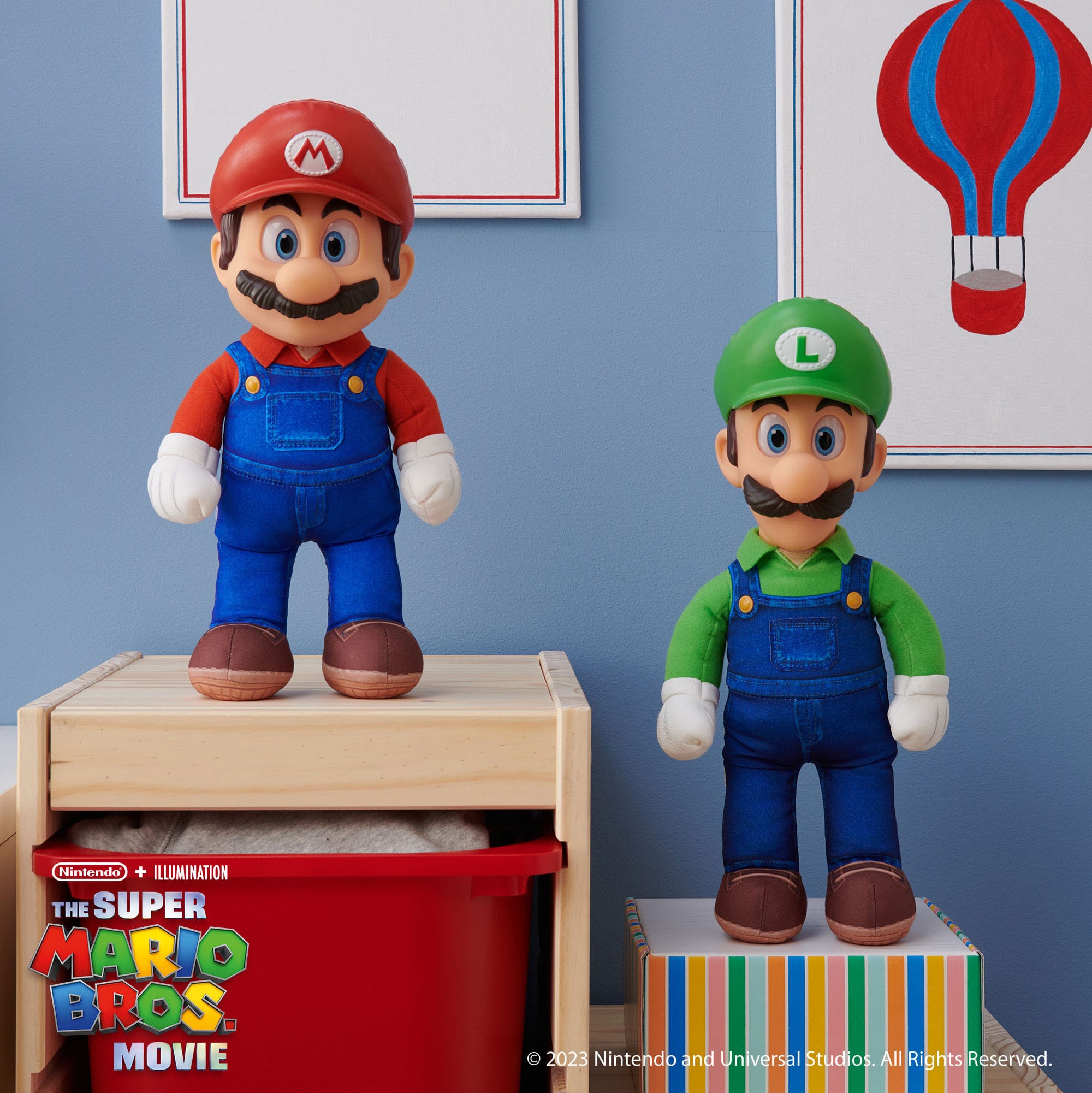 Der Super Mario Bros. Film Plüschfigur Luigi 30 cm