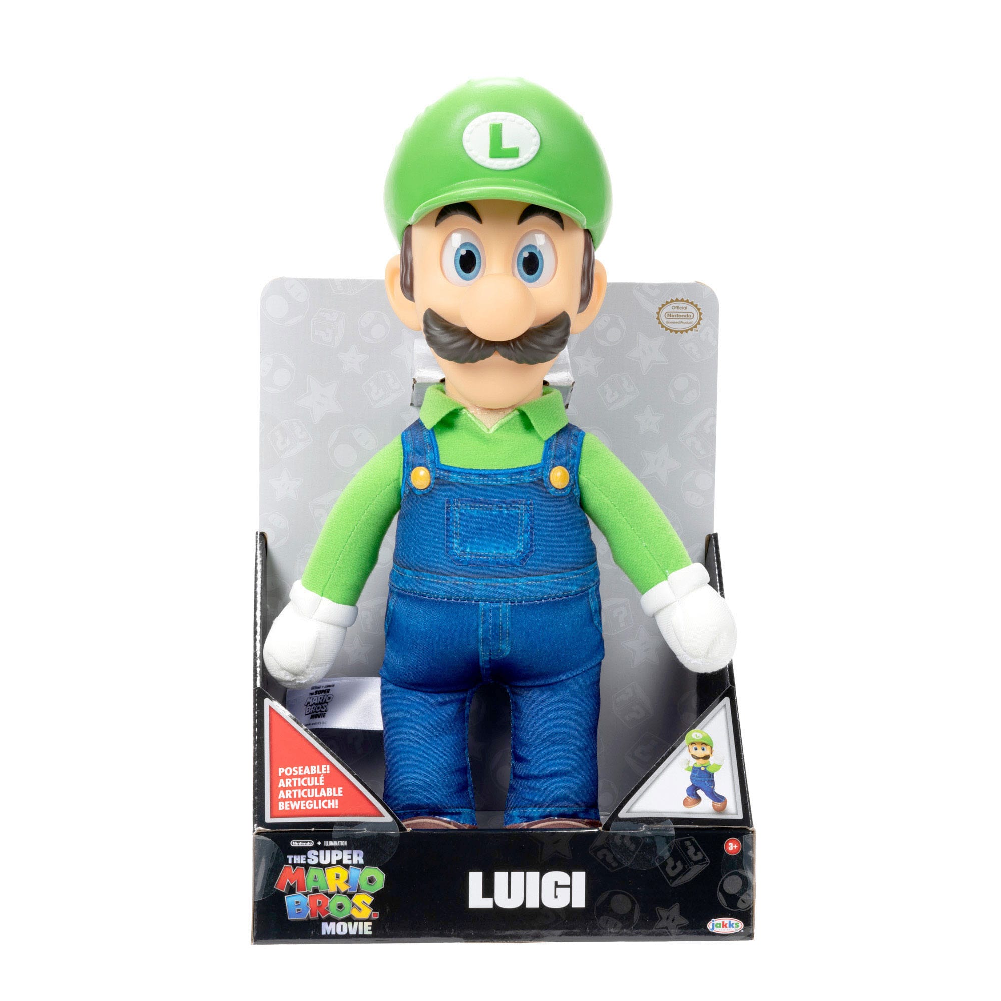 Der Super Mario Bros. Film Plüschfigur Luigi 30 cm