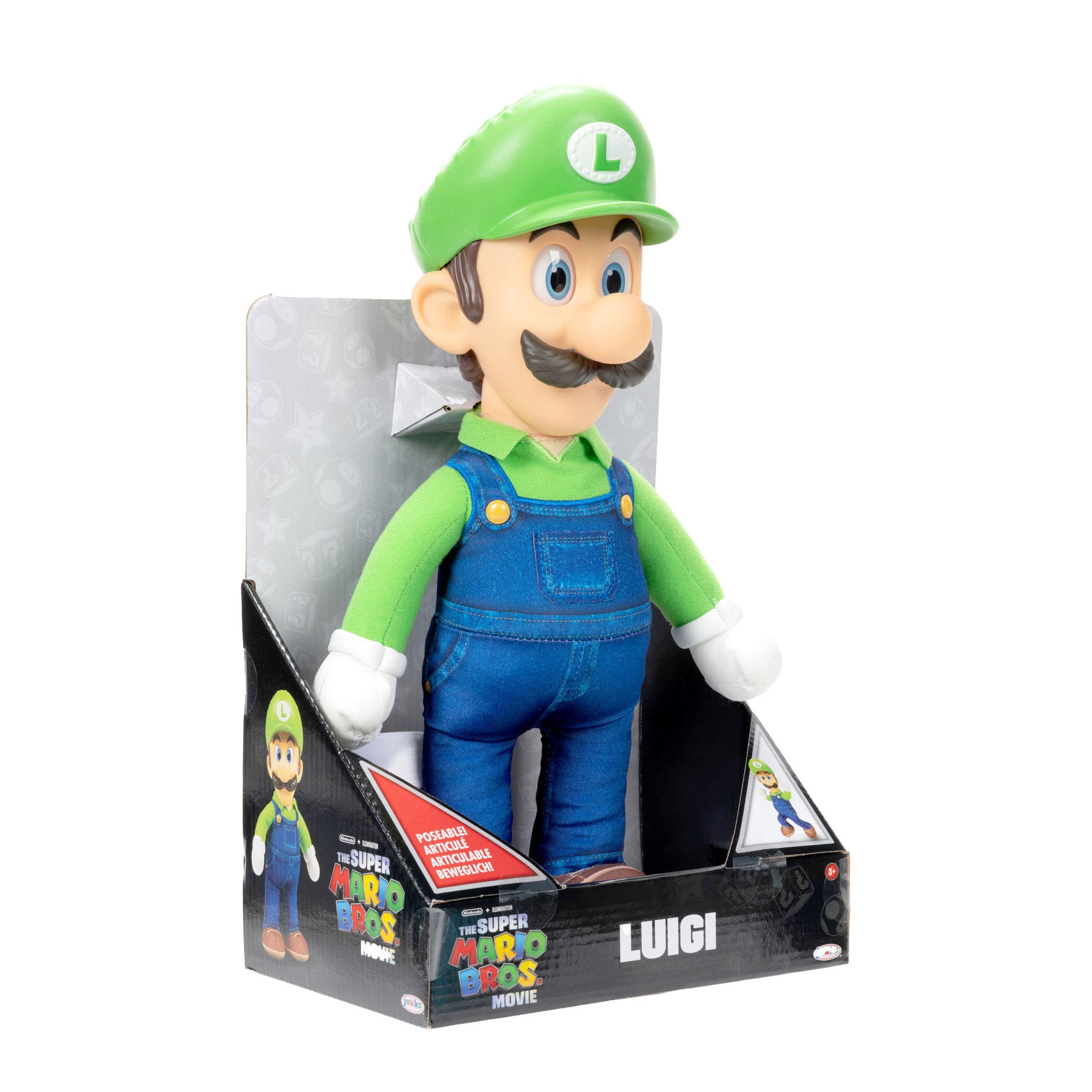 Der Super Mario Bros. Film Plüschfigur Luigi 30 cm