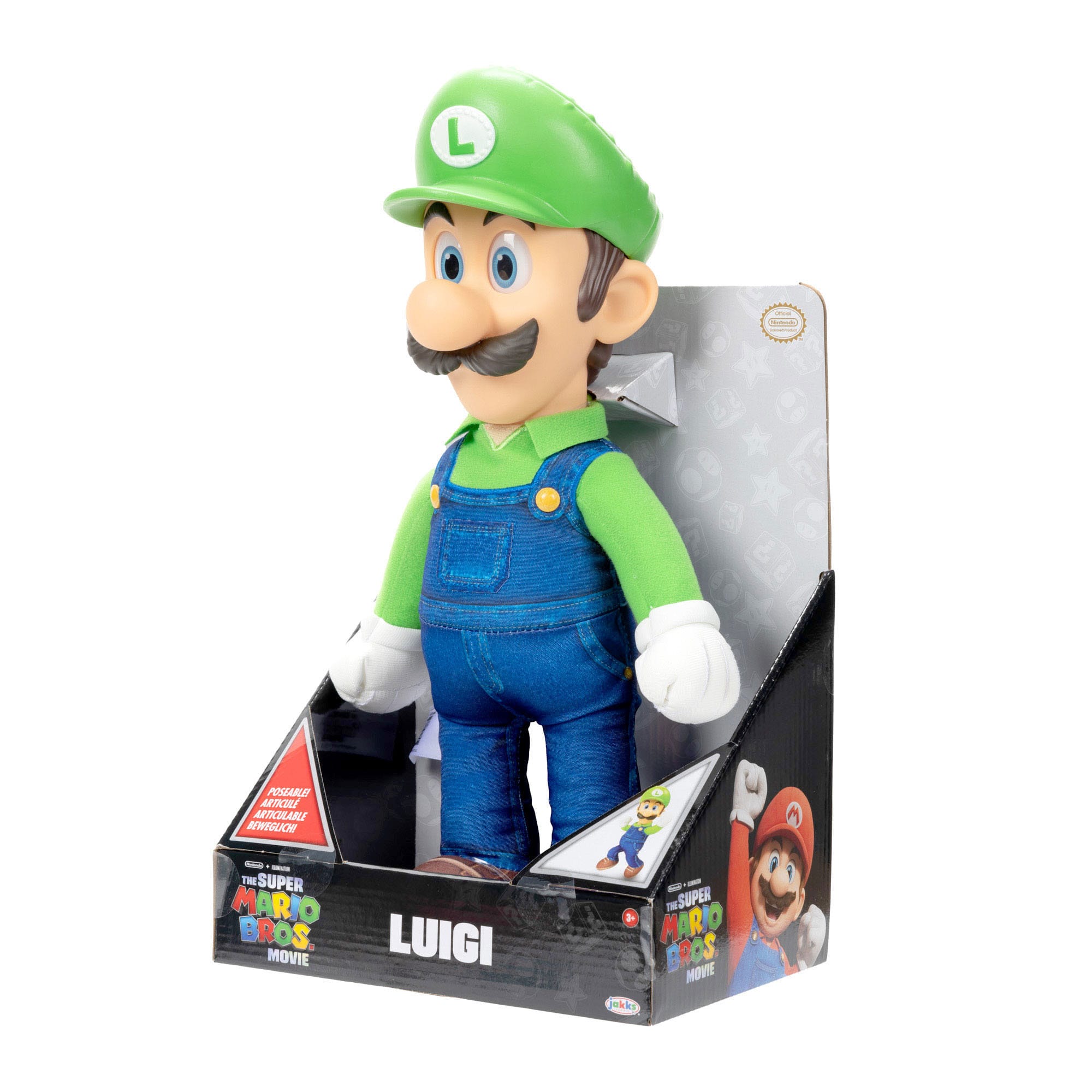 Der Super Mario Bros. Film Plüschfigur Luigi 30 cm