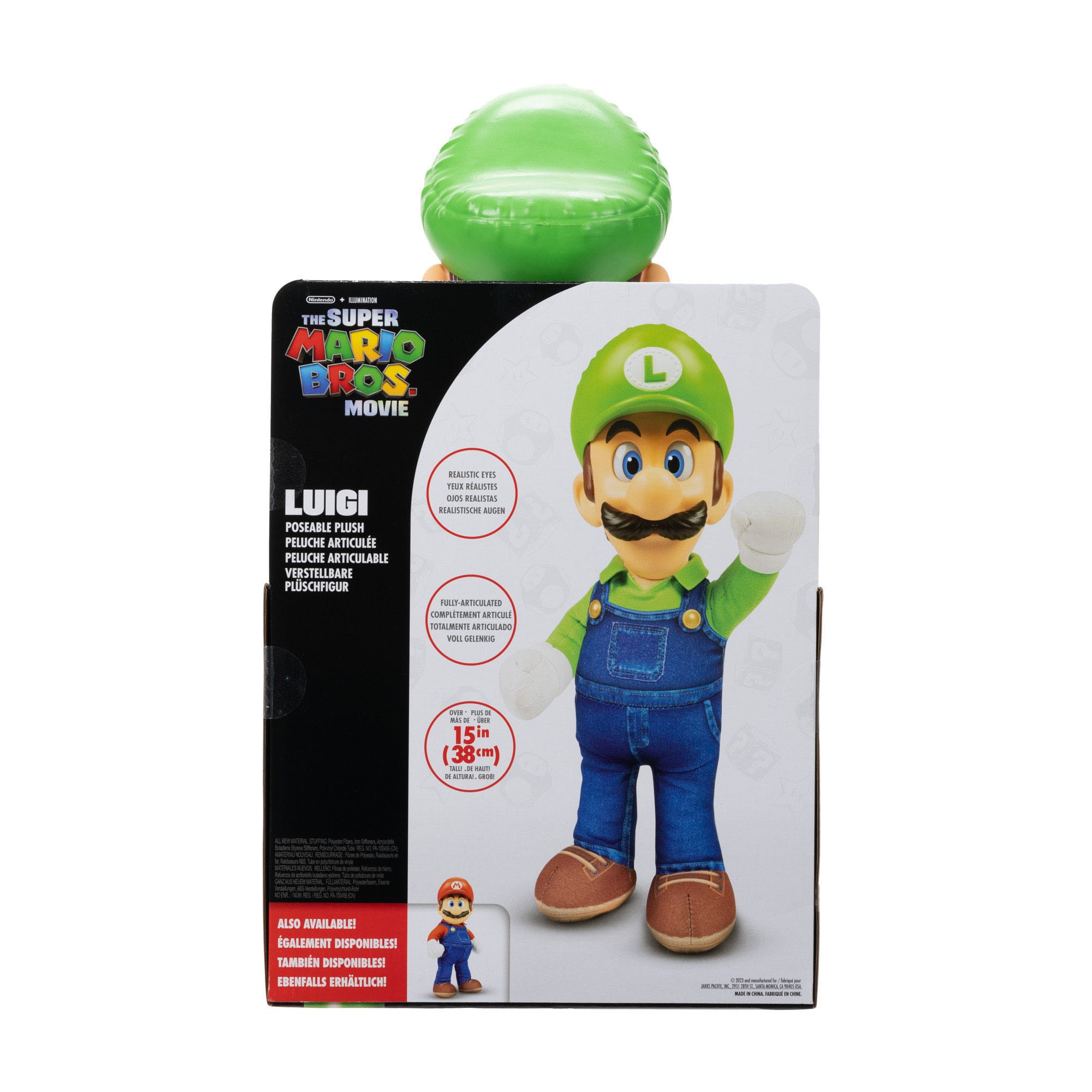 Der Super Mario Bros. Film Plüschfigur Luigi 30 cm