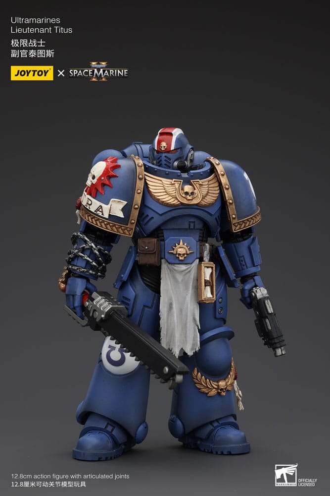 Warhammer 40k Actionfigur 1/18 Uitramarines Lieutenant Titus 13 cm