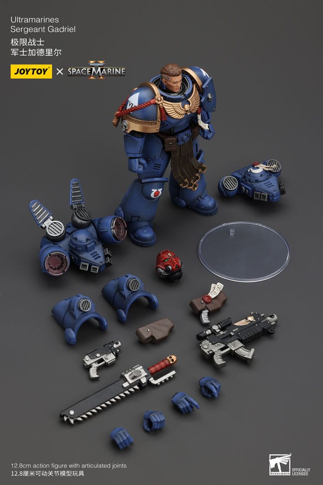 Warhammer 40k Actionfigur 1/18 Uitramarines Sergeant Gadriel 13 cm