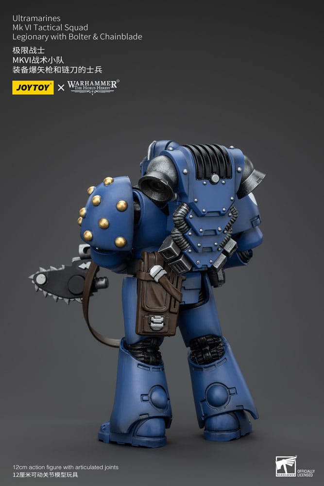 Warhammer The Horus Heresy Actionfigur 1/18 Ultramarines MK VI Tactical Squad Legionary with Bolter& Chainblade 20 cm