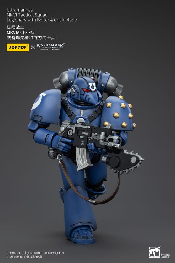 Warhammer The Horus Heresy Actionfigur 1/18 Ultramarines MK VI Tactical Squad Legionary with Bolter& Chainblade 20 cm