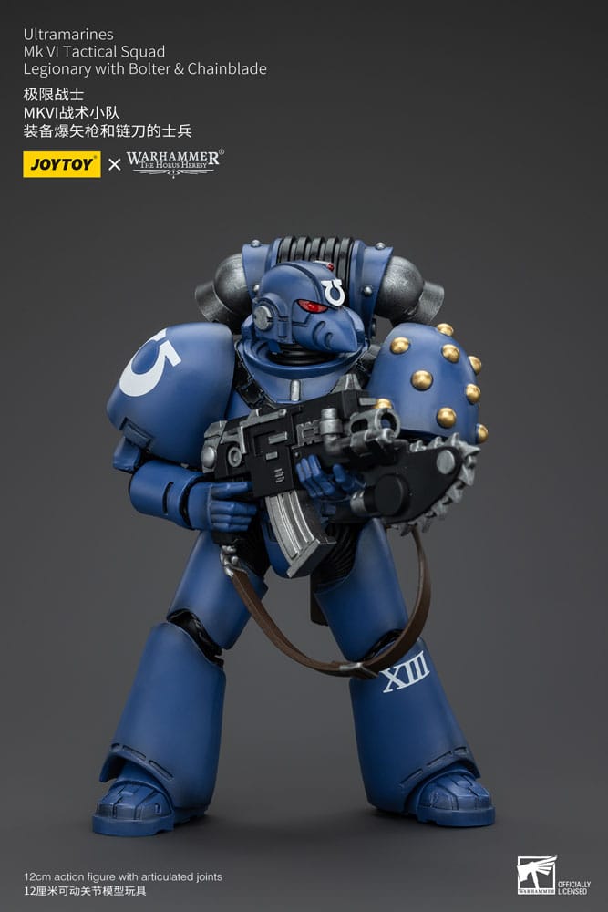 Warhammer The Horus Heresy Actionfigur 1/18 Ultramarines MK VI Tactical Squad Legionary with Bolter& Chainblade 20 cm