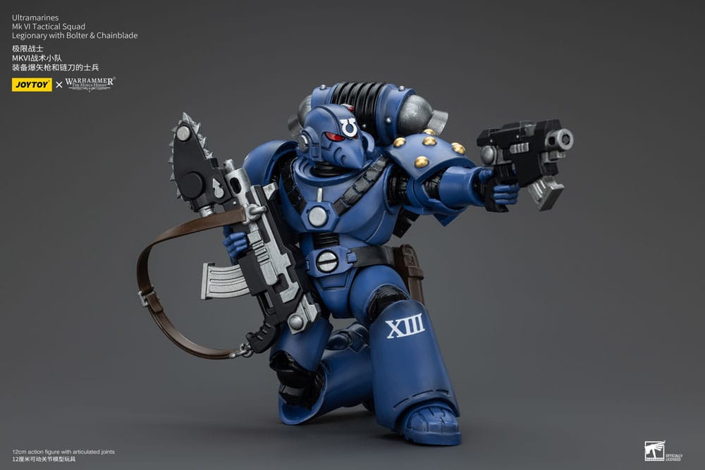 Warhammer The Horus Heresy Actionfigur 1/18 Ultramarines MK VI Tactical Squad Legionary with Bolter& Chainblade 20 cm