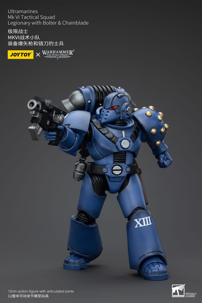 Warhammer The Horus Heresy Actionfigur 1/18 Ultramarines MK VI Tactical Squad Legionary with Bolter& Chainblade 20 cm