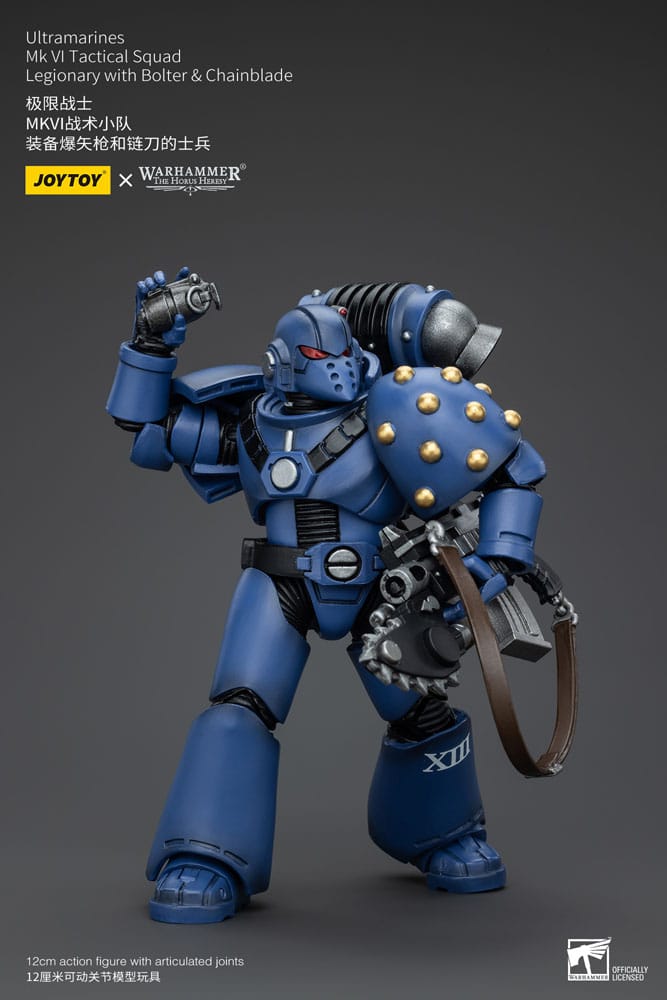 Warhammer The Horus Heresy Actionfigur 1/18 Ultramarines MK VI Tactical Squad Legionary with Bolter& Chainblade 20 cm