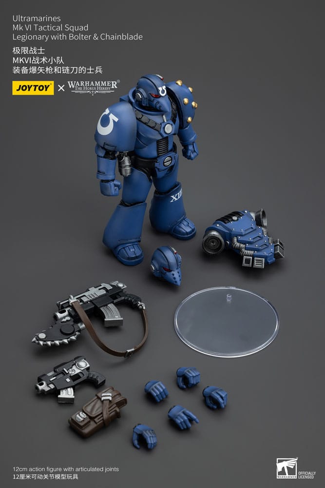 Warhammer The Horus Heresy Actionfigur 1/18 Ultramarines MK VI Tactical Squad Legionary with Bolter& Chainblade 20 cm