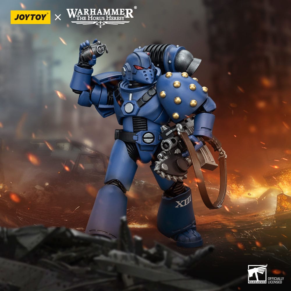 Warhammer The Horus Heresy Actionfigur 1/18 Ultramarines MK VI Tactical Squad Legionary with Bolter& Chainblade 20 cm