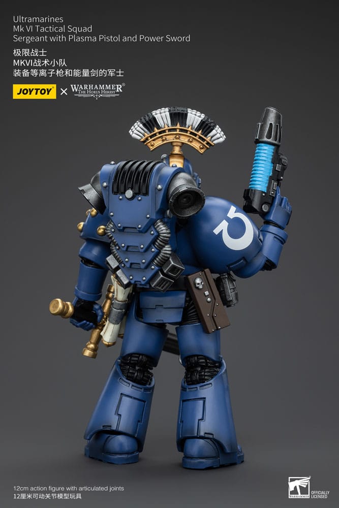 Warhammer The Horus Heresy Actionfigur 1/18 Ultramarines MK VI Tactical Squad Sergeant with Plasma Pistol and Power Sword 20 cm