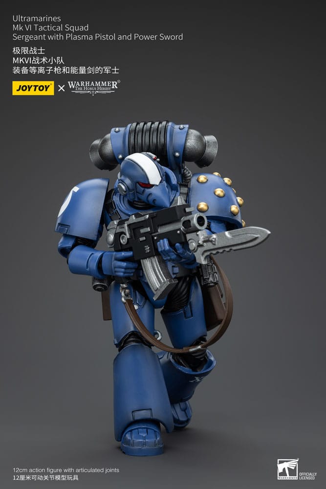 Warhammer The Horus Heresy Actionfigur 1/18 Ultramarines MK VI Tactical Squad Sergeant with Plasma Pistol and Power Sword 20 cm