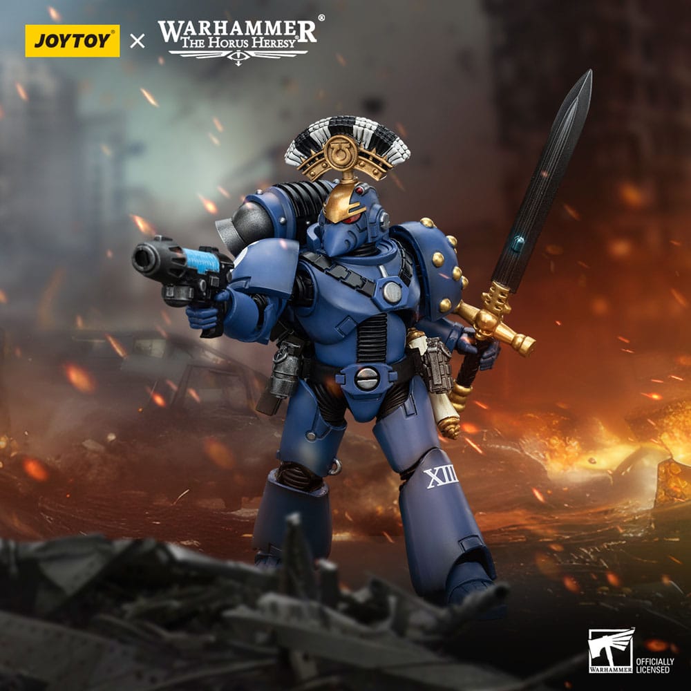 Warhammer The Horus Heresy Actionfigur 1/18 Ultramarines MK VI Tactical Squad Sergeant with Plasma Pistol and Power Sword 20 cm