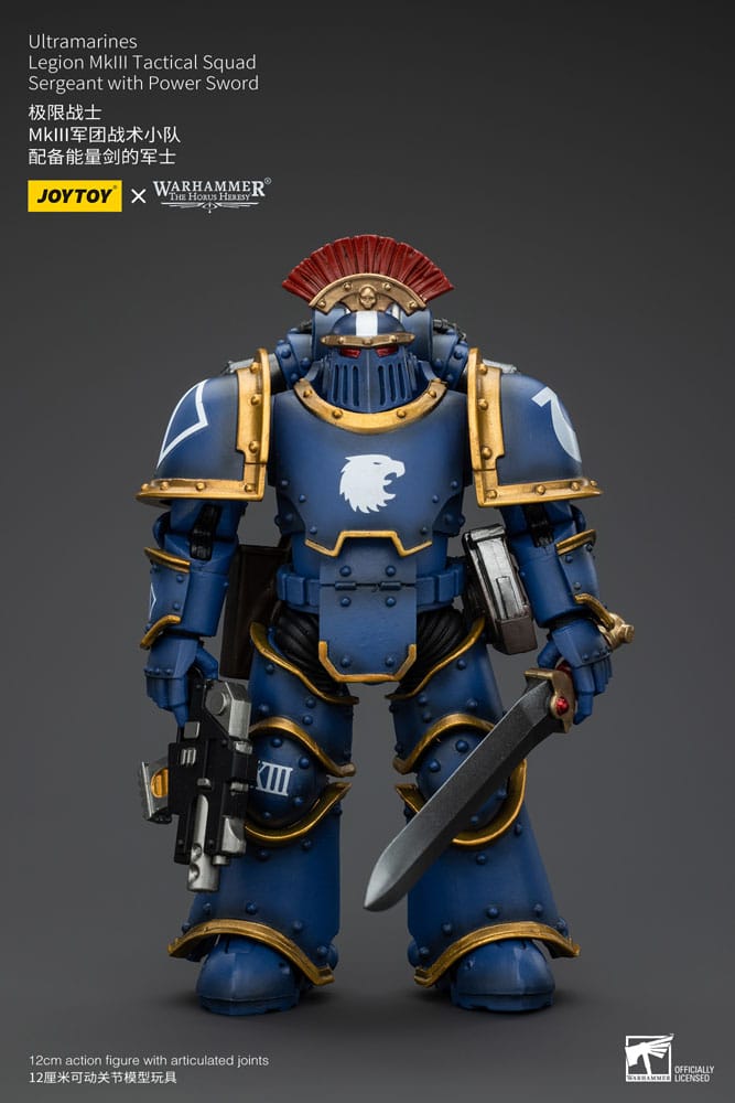 Warhammer The Horus Heresy Actionfigur 1/18 Ultramarines Legion MKIII Tactical Squad Sergeant with Power Sword 20 cm