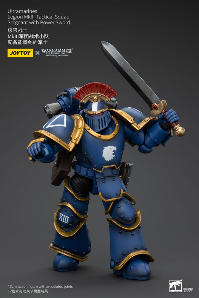 Warhammer The Horus Heresy Actionfigur 1/18 Ultramarines Legion MKIII Tactical Squad Sergeant with Power Sword 20 cm