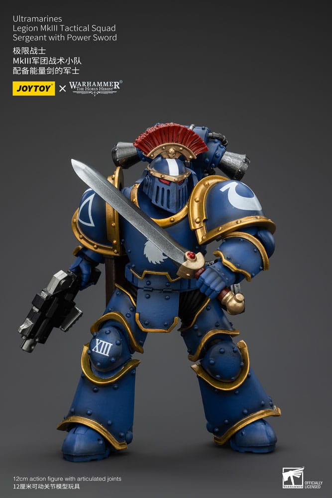 Warhammer The Horus Heresy Actionfigur 1/18 Ultramarines Legion MKIII Tactical Squad Sergeant with Power Sword 20 cm