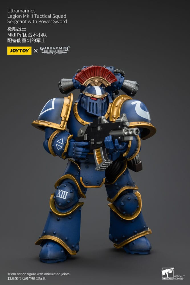 Warhammer The Horus Heresy Actionfigur 1/18 Ultramarines Legion MKIII Tactical Squad Sergeant with Power Sword 20 cm