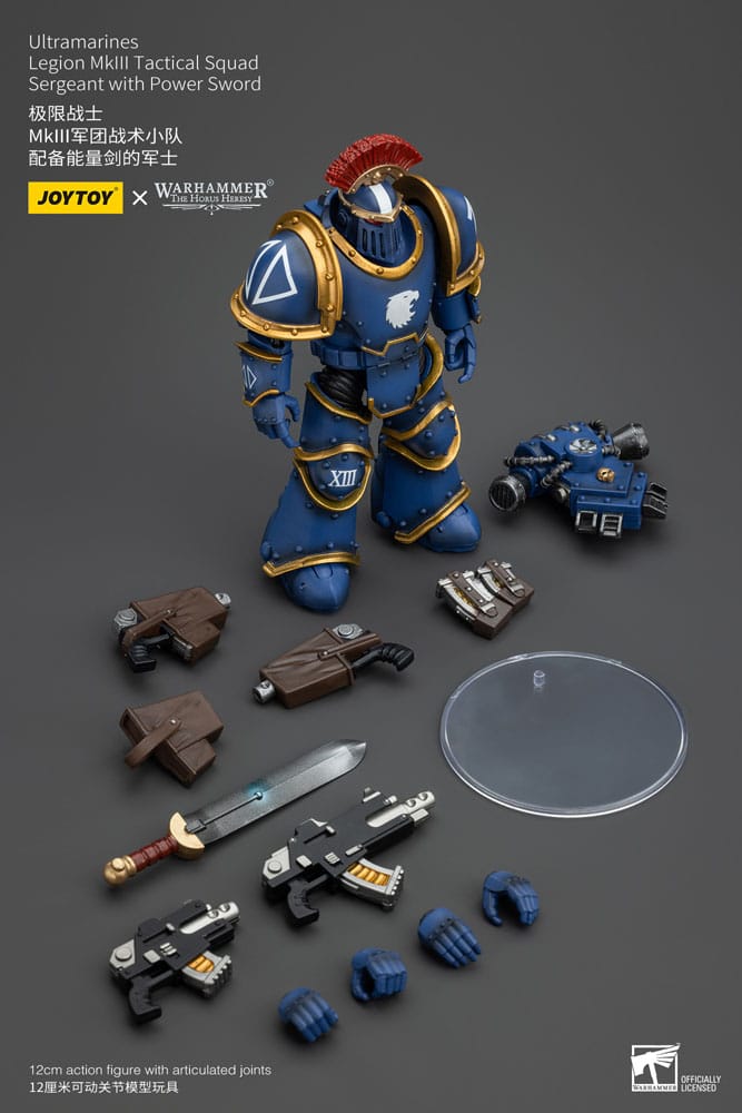 Warhammer The Horus Heresy Actionfigur 1/18 Ultramarines Legion MKIII Tactical Squad Sergeant with Power Sword 20 cm