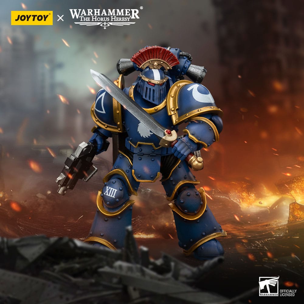 Warhammer The Horus Heresy Actionfigur 1/18 Ultramarines Legion MKIII Tactical Squad Sergeant with Power Sword 20 cm