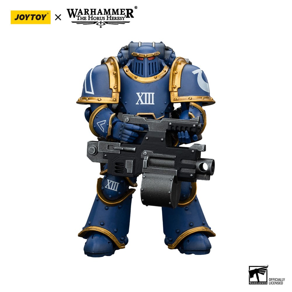 Warhammer The Horus Heresy Actionfigur 1/18 Ultramarines Legion MKIII Tactical Support Squad Legionary with Heavy Bolter 20 cm