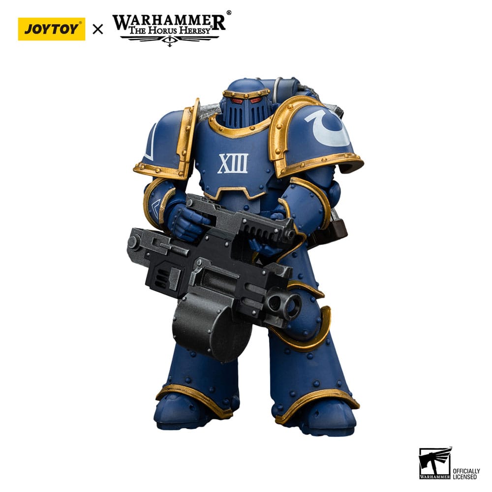 Warhammer The Horus Heresy Actionfigur 1/18 Ultramarines Legion MKIII Tactical Support Squad Legionary with Heavy Bolter 20 cm