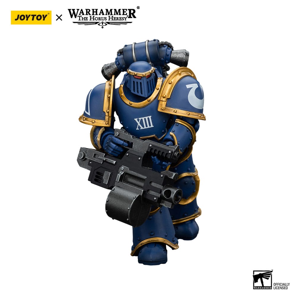 Warhammer The Horus Heresy Actionfigur 1/18 Ultramarines Legion MKIII Tactical Support Squad Legionary with Heavy Bolter 20 cm