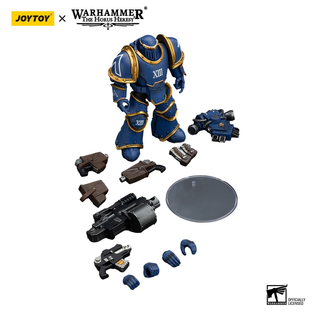 Warhammer The Horus Heresy Actionfigur 1/18 Ultramarines Legion MKIII Tactical Support Squad Legionary with Heavy Bolter 20 cm