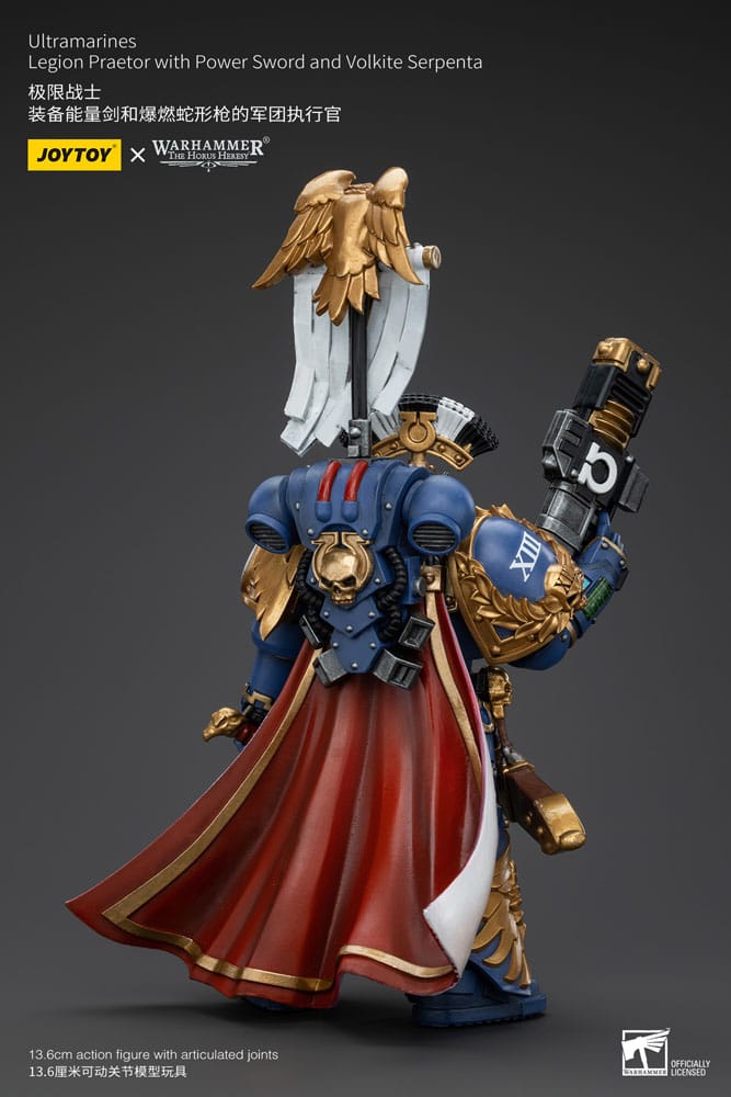 Warhammer The Horus Heresy Actionfigur 1/18 Ultramarines Legion Praetor with Power Sword and Volkite Serpenta 20 cm