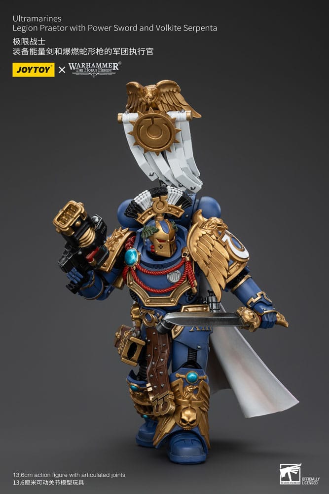 Warhammer The Horus Heresy Actionfigur 1/18 Ultramarines Legion Praetor with Power Sword and Volkite Serpenta 20 cm