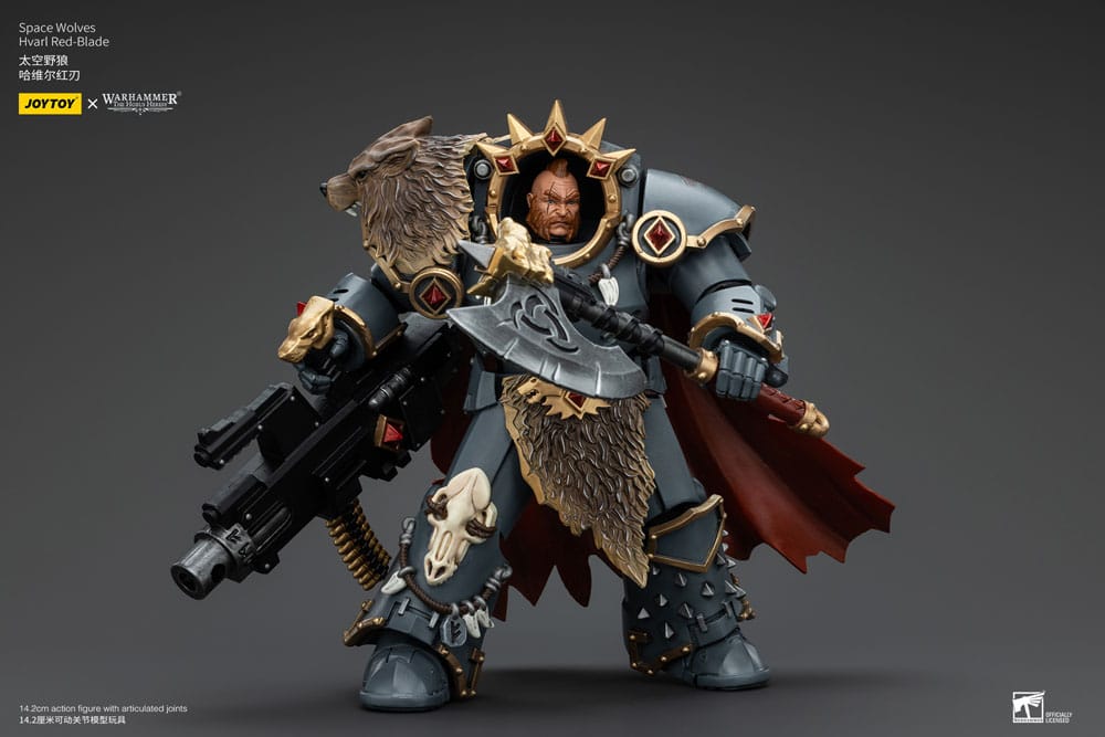 Warhammer The Horus Heresy Actionfigur 1/18 Space Wolves Hvarl Red-Blade 14 cm