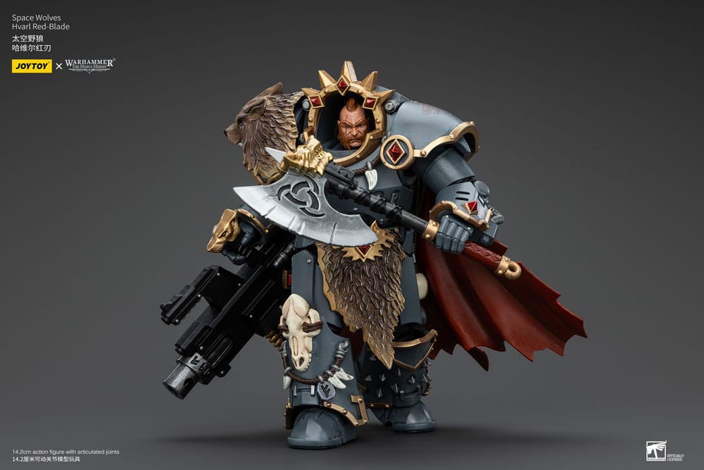 Warhammer The Horus Heresy Actionfigur 1/18 Space Wolves Hvarl Red-Blade 14 cm