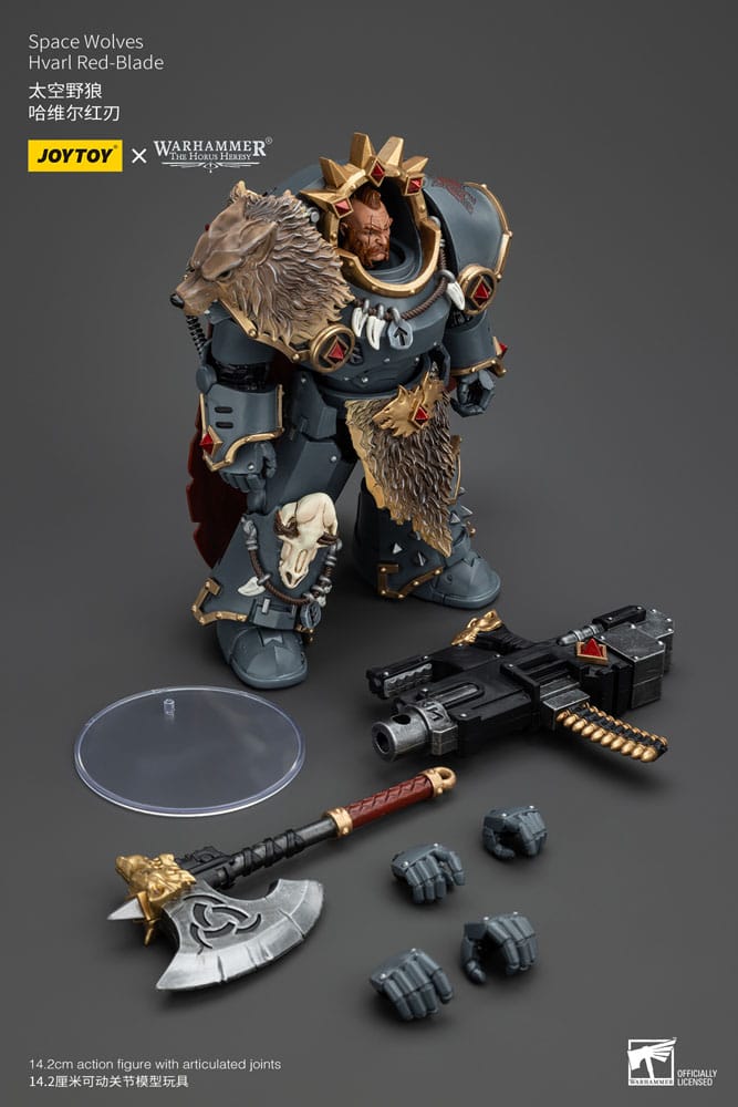 Warhammer The Horus Heresy Actionfigur 1/18 Space Wolves Hvarl Red-Blade 14 cm