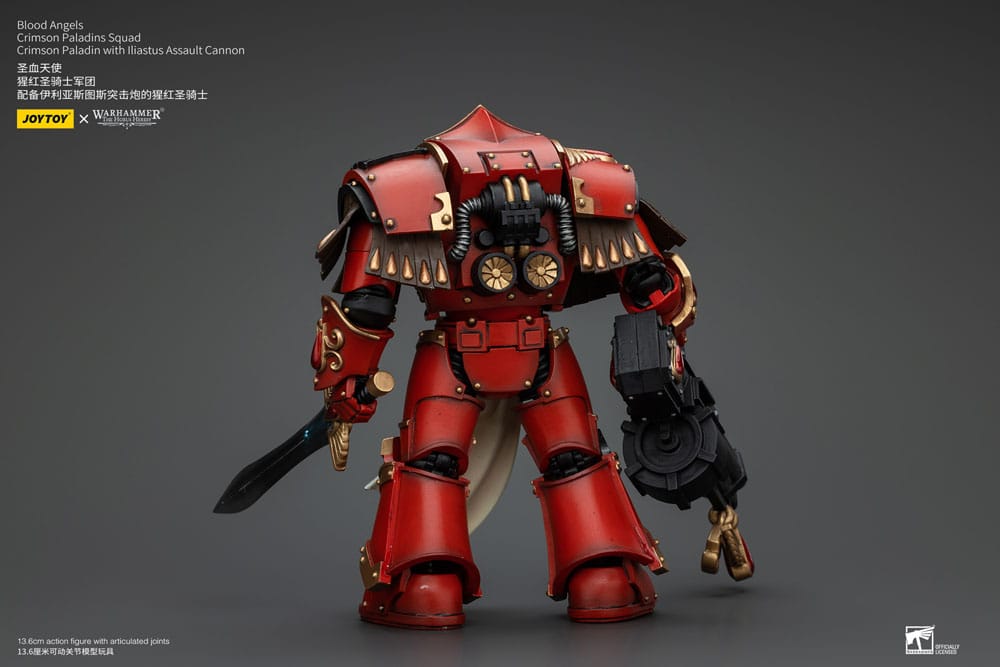 Warhammer The Horus Heresy Actionfigur 1/18 Blood Angels Crimson Paladins Squad Crimson Paladin with Iliastus Assault Cannon 14 cm