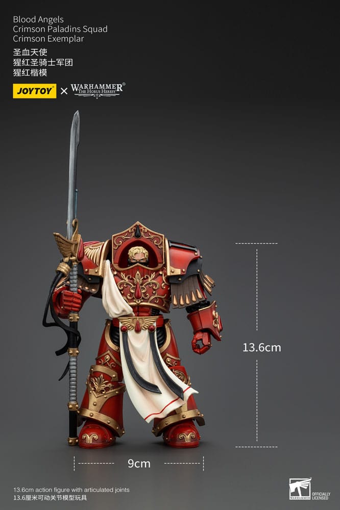 Warhammer The Horus Heresy Actionfigur 1/18 Blood Angels Crimson Paladins Squad Crimson Exemplar 14 cm