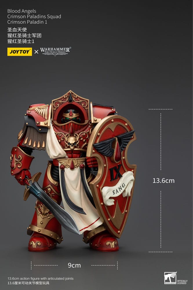 Warhammer The Horus Heresy Actionfigur 1/18 Blood Angels Crimson Paladins Squad Crimson Paladin 1 14 cm