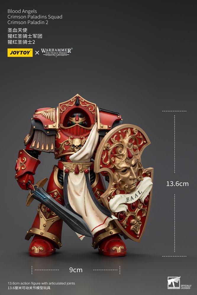 Warhammer The Horus Heresy Actionfigur 1/18 Blood Angels Crimson Paladins Squad Crimson Paladin 2 14 cm