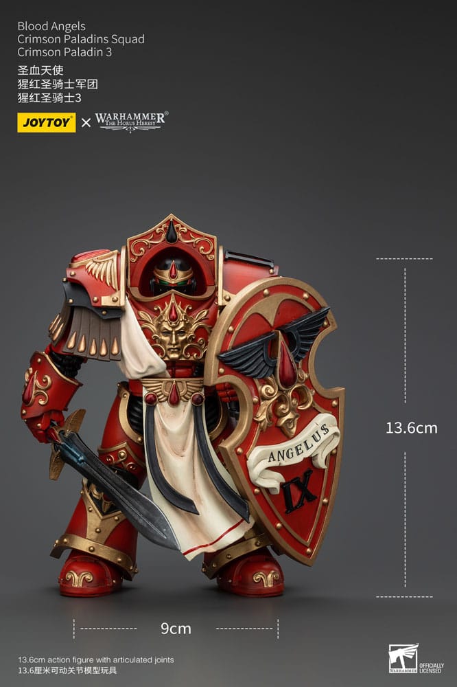 Warhammer The Horus Heresy Actionfigur 1/18 Blood Angels Crimson Paladins Squad Crimson Paladin 3 14 cm