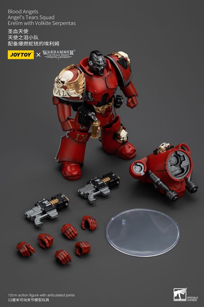 Warhammer The Horus Heresy Actionfigur 1/18 Blood Angels Angel's Tears SquadErelim with Volkite Serpentas 12 cm